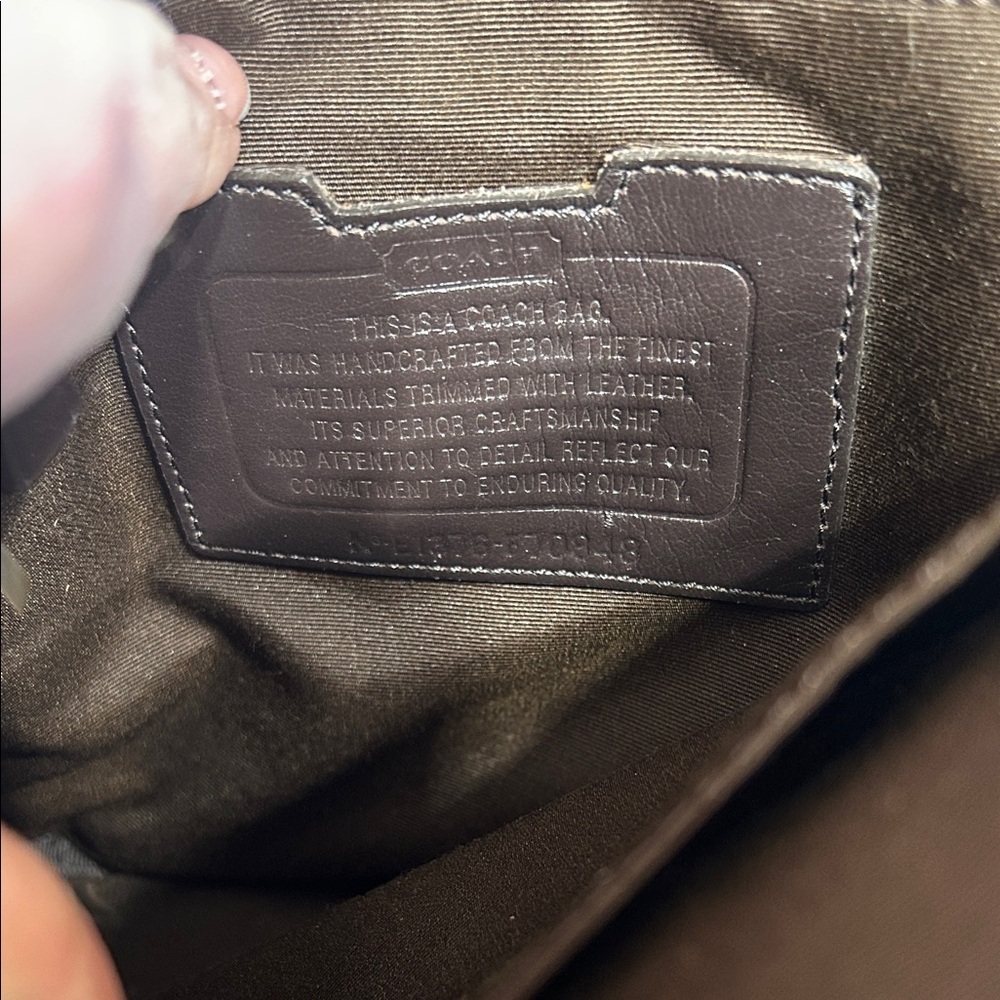 Coach Camouflage Heritage Crossbody Messenger Bag - Green/Brown - Picture 13 of 16